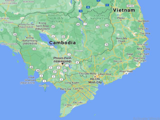 cambodia map
