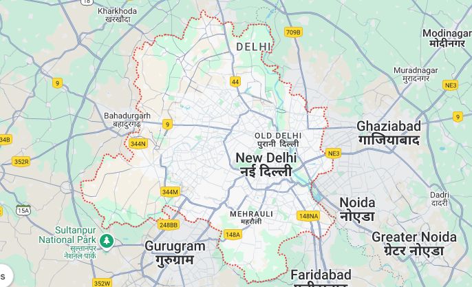delhi map