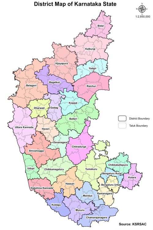 karnataka map