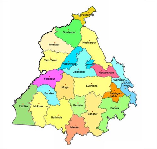punjab map