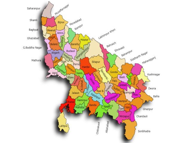 uttarpradesh map