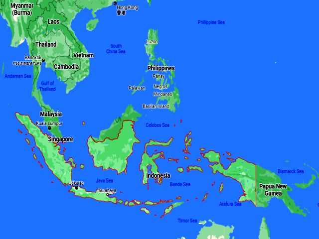 indonesia map